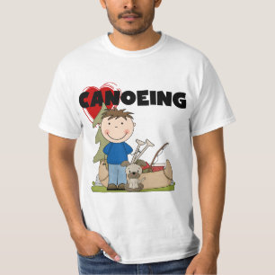 Mim camiseta e presentes Canoeing do menino do