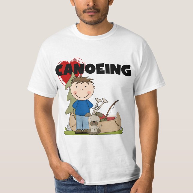 Mim camiseta e presentes Canoeing do menino do (Frente)