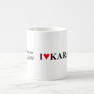 "Mim caneca de café do karaoke do coração"