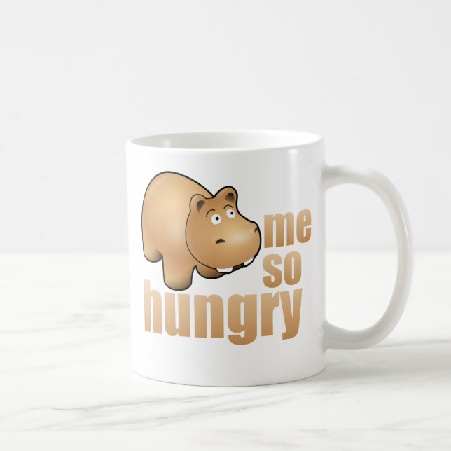 mim caneca de café engraçada tão com fome do (Direita)