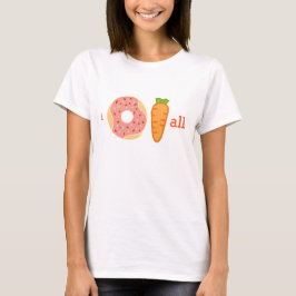 Mim cenoura da rosquinha toda a camisa engraçada