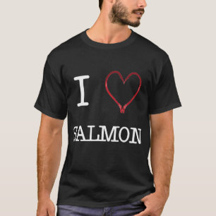 Mim [coração] OBSCURIDADE Salmon da camisa