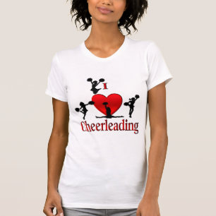 Mim coração que Cheerleading a camisa de T