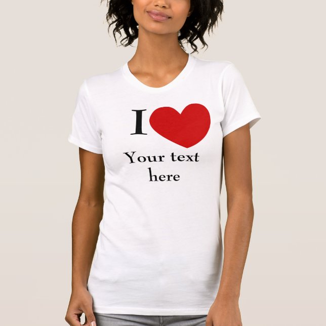 Mim das mulheres camisa do coração (personalize (Frente)