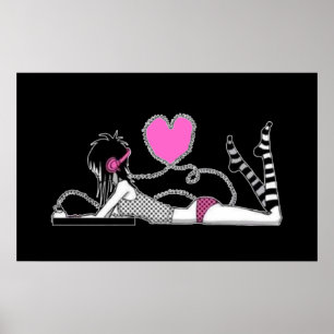 Mim e meu poster da música (preto)