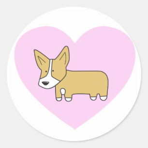 Mim etiquetas dos Corgis do coração