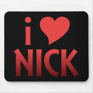 Mim fã Mousepad de Nick do coração