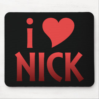 Mim fã Mousepad de Nick do coração
