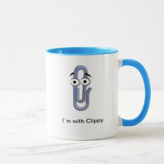 "Mim ` m com caneca de café de Clippy" - esboço