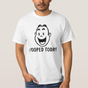 MIM POOPED HOJE! Camisetas engraçadas