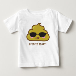 mim POOPED HOJE! Camisetas engraçadas