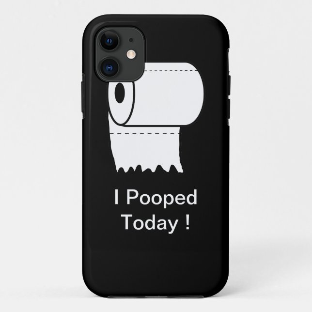 Mim Pooped hoje! capas de iphone (Verso)