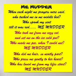 MIM poster do poema de MUDDER
