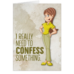 "Mim senhorita Overeating com você" cartão de