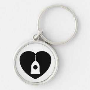 Mim servos <3! chaveiro no preto