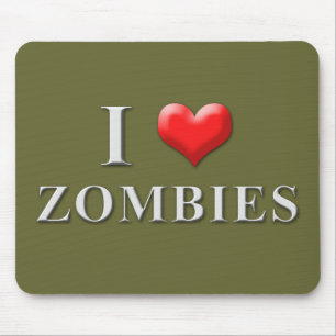 Mim zombis Mousepad 002 do coração