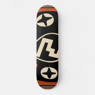 Mimbres Tribal Bat Skateboard