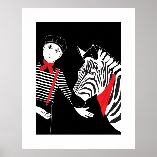 Mime Zebra poster (Frente)