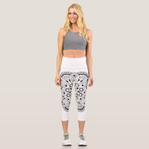 Mindtness Mandala Design High Waisted Capris