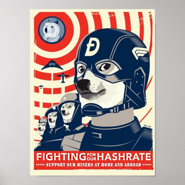 Mine Dogecoin Poster (Frente)