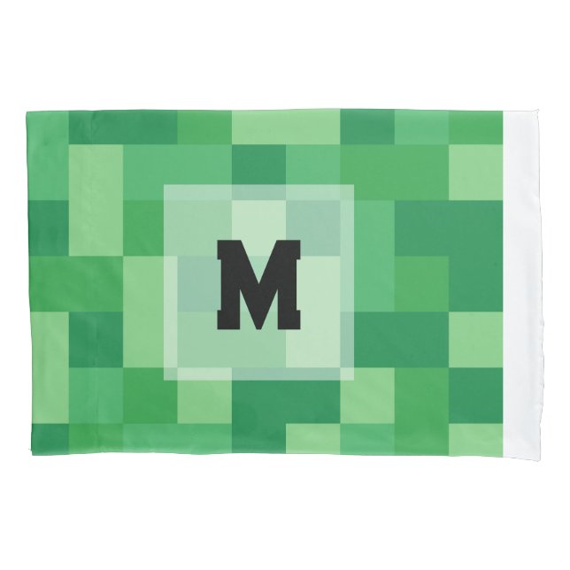 Minecraft Monogram Pillow case (Frente)