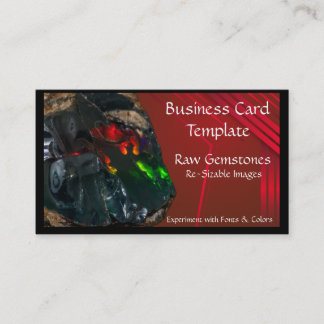 Minerais Crystal Raw Opal Cartão de visita