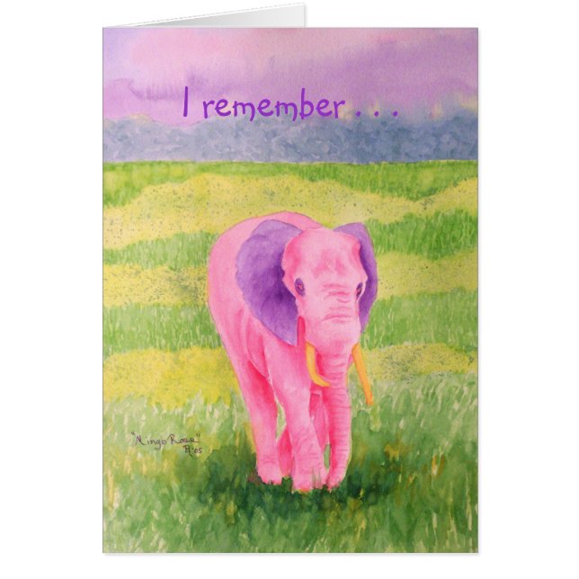 Mingo aumentou mim recorda… o cartão (Frente)