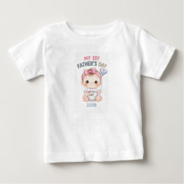 Minha 1ª Camisa de Bebê do Dia dos Pais - Primeiro