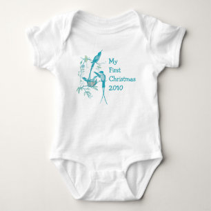 Minha 1ª camiseta de Natal de 2010 para bebê