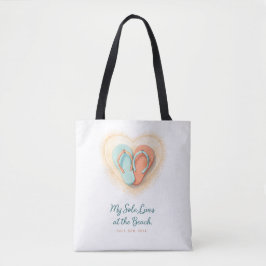 Minha Alma Vive na Praia Bolsa Tote
