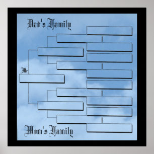 Minha árvore genealógica 24"" poster x24