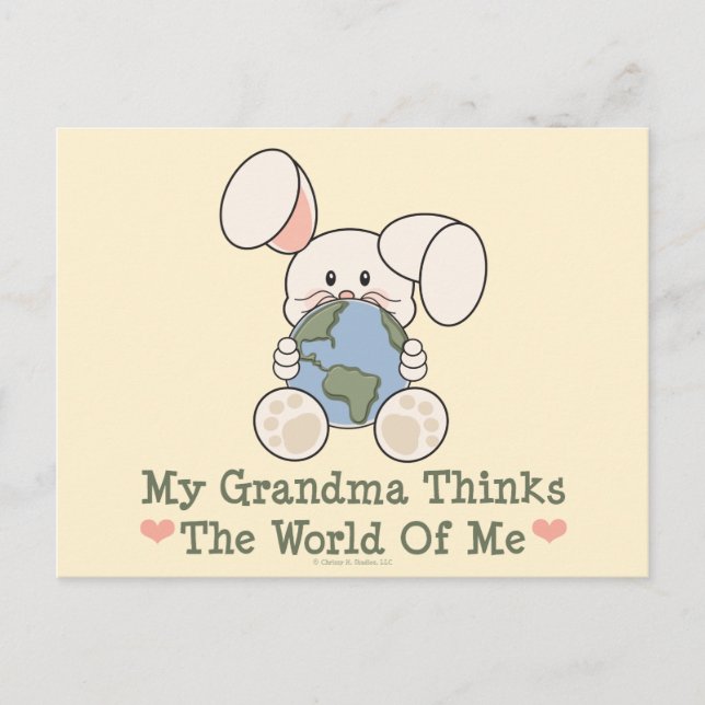 Minha Avó Acha Que O Mundo Do Meu Cartão Postal (Frente)