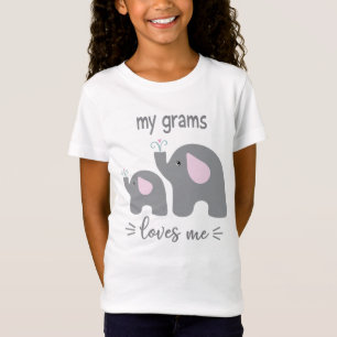 Minha avó me ama - Camisa elefante para crianças