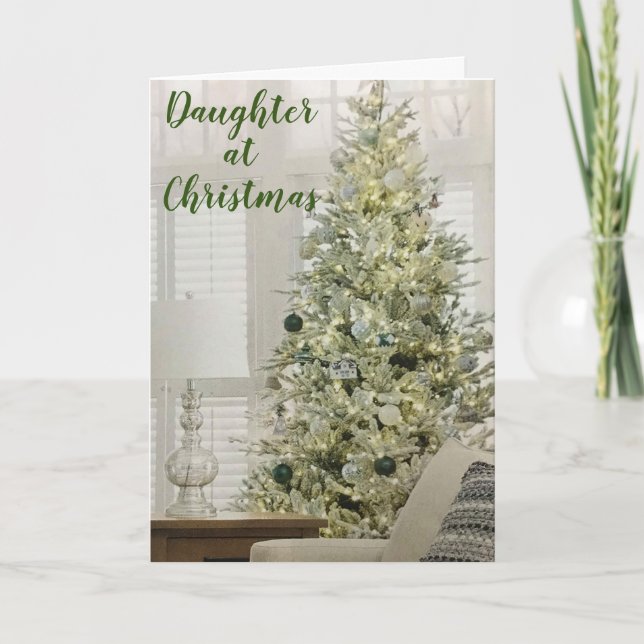 MINHA BELA FILHA FAZ CARTÃO DE NATAL DE MERRIER (Frente)