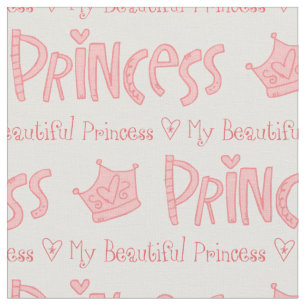 Minha bela Tecido de Tipografia Princesa