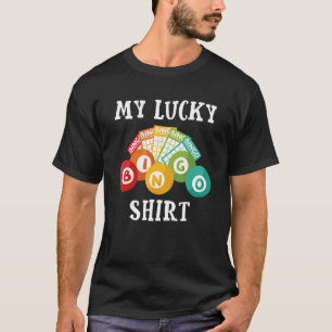Minha Bingo Sortuda Camisa Engraçada Camisa T Bing