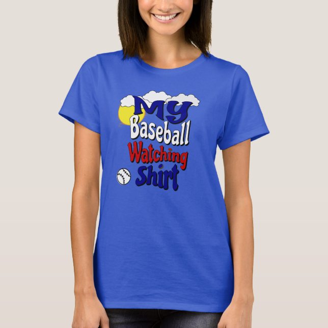 Minha Camisa de Assistir Beisebol (Frente)
