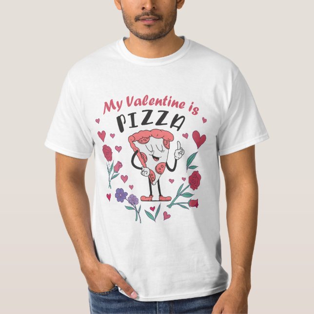 Minha Camisa de Convite de Namorado é Pizza (Frente)