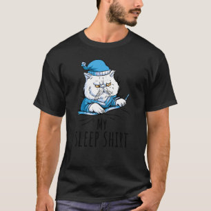 Minha Camisa de Dormir Pijama Pijamas Gato Fofo co