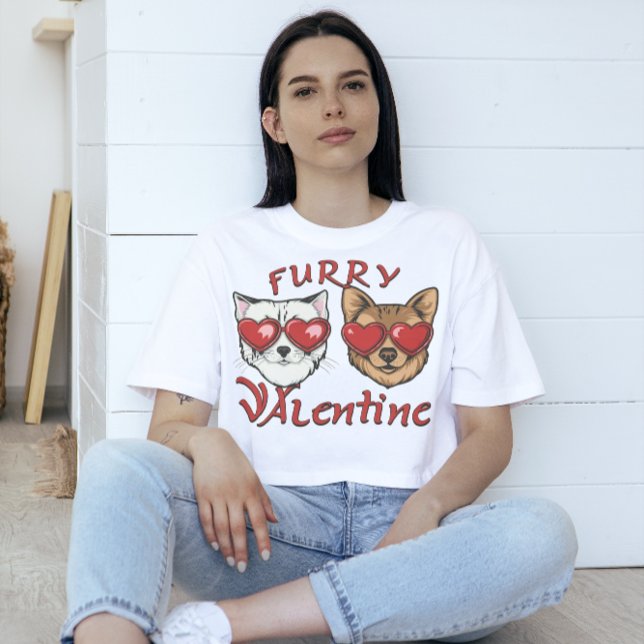 Minha camisa de Namorados de Furto: Camisa de Retr (furry valentine tshirt #valentine)