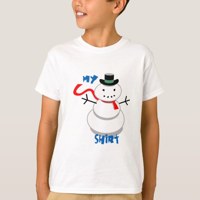 Minha camisa do boneco de neve (Frente)