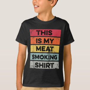Minha Camisa Fumante De Carne Engraçada Barbeque F