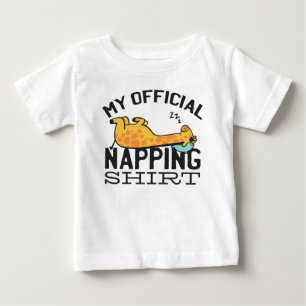 Minha camisa oficial de dormir - Girafa preguiços