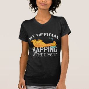 Minha camisa oficial de dormir - Girafa preguiçosa