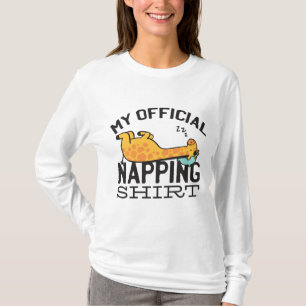 Minha camisa oficial de dormir - Girafa preguiçosa