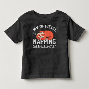 Minha camisa oficial para soneca Preguiça