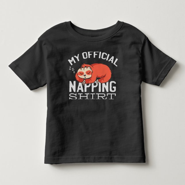 Minha camisa oficial para soneca Preguiça (Frente)