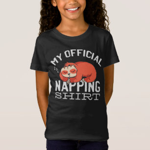 Minha camisa oficial para soneca Preguiça