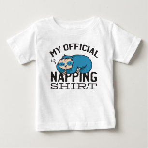 Minha camisa oficial para soneca - Preguiça pregui