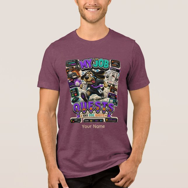 Minha Camisa Personalizada Divertida de Trabalho - (Frente)